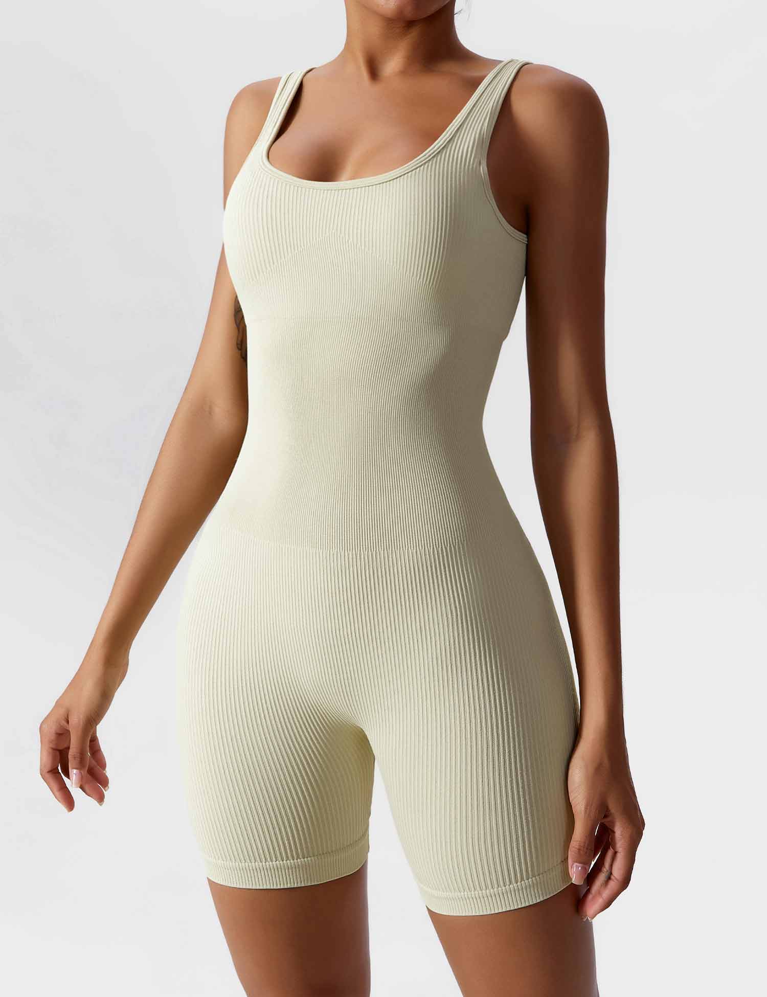 YGLEO U-Neck Seamless Romper