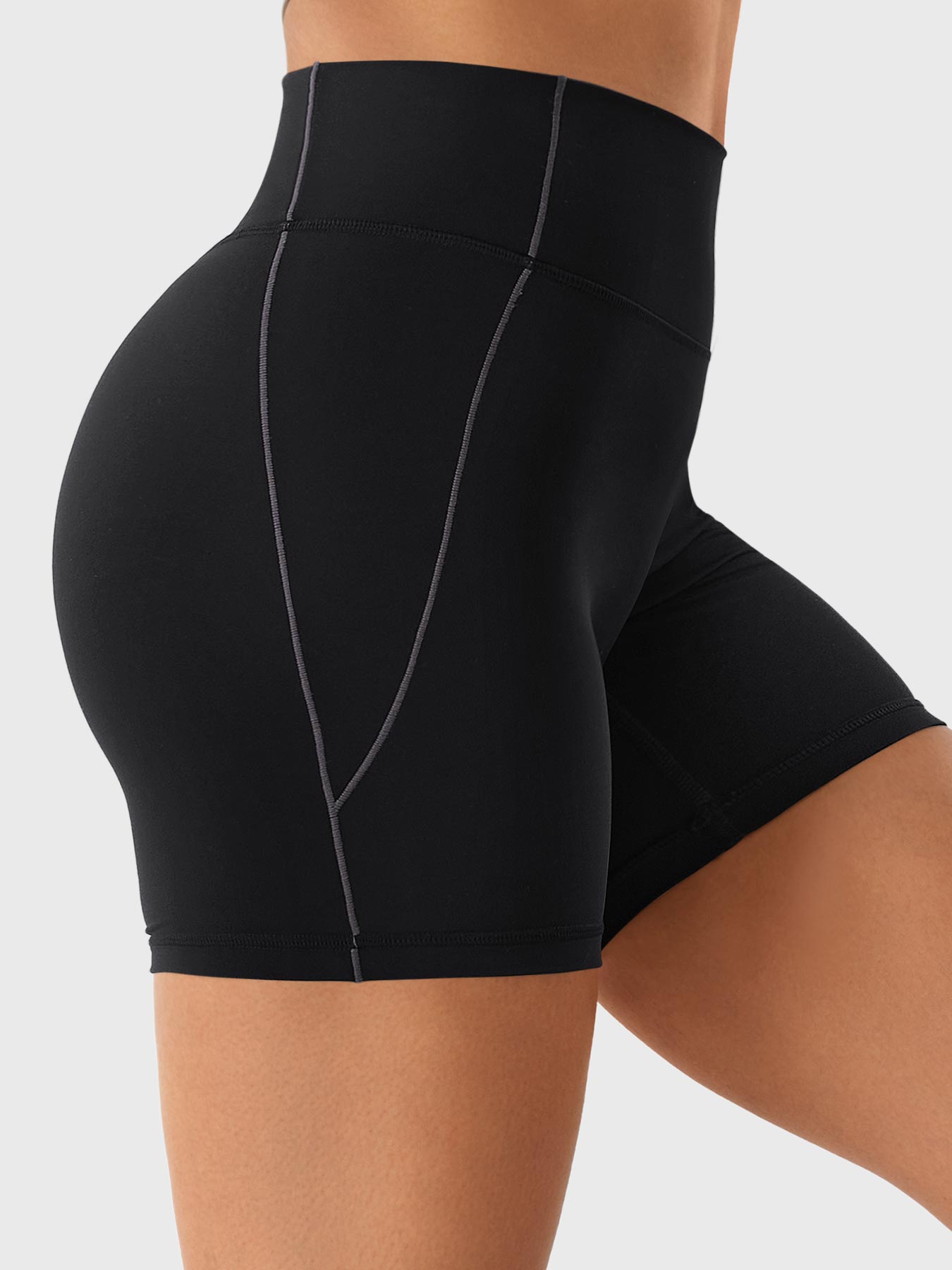 YGLEO Clementine Half Zip Crop Top Shorts Sets