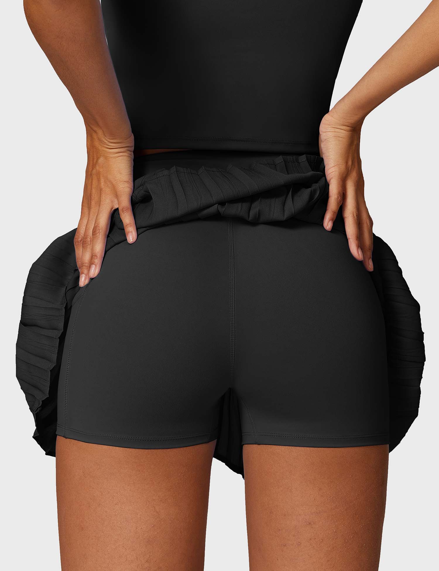 YGLEO Pleated Tennis Skirt