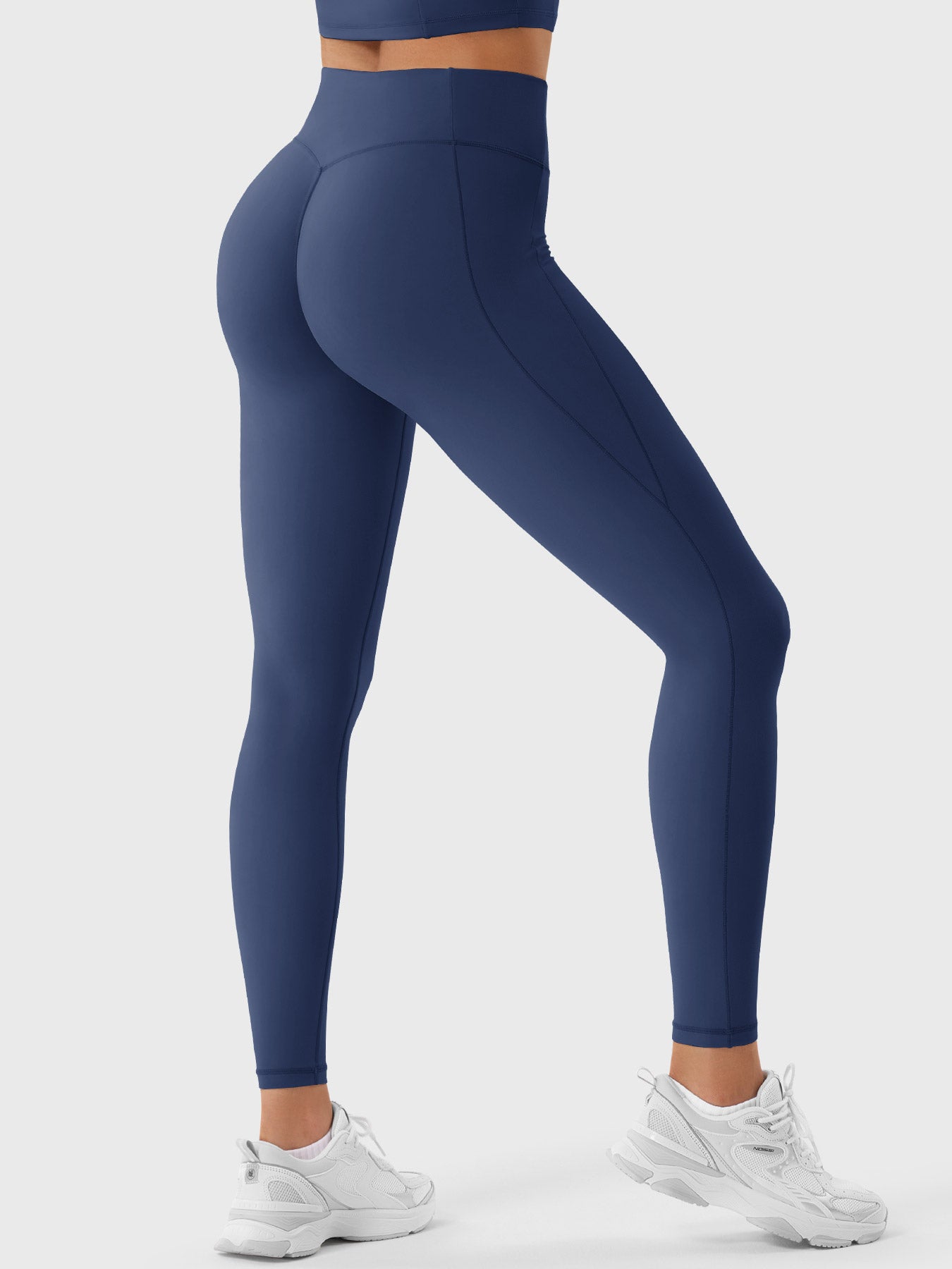 YGLEO Clementine Half Zip Crop Top Leggings Sets
