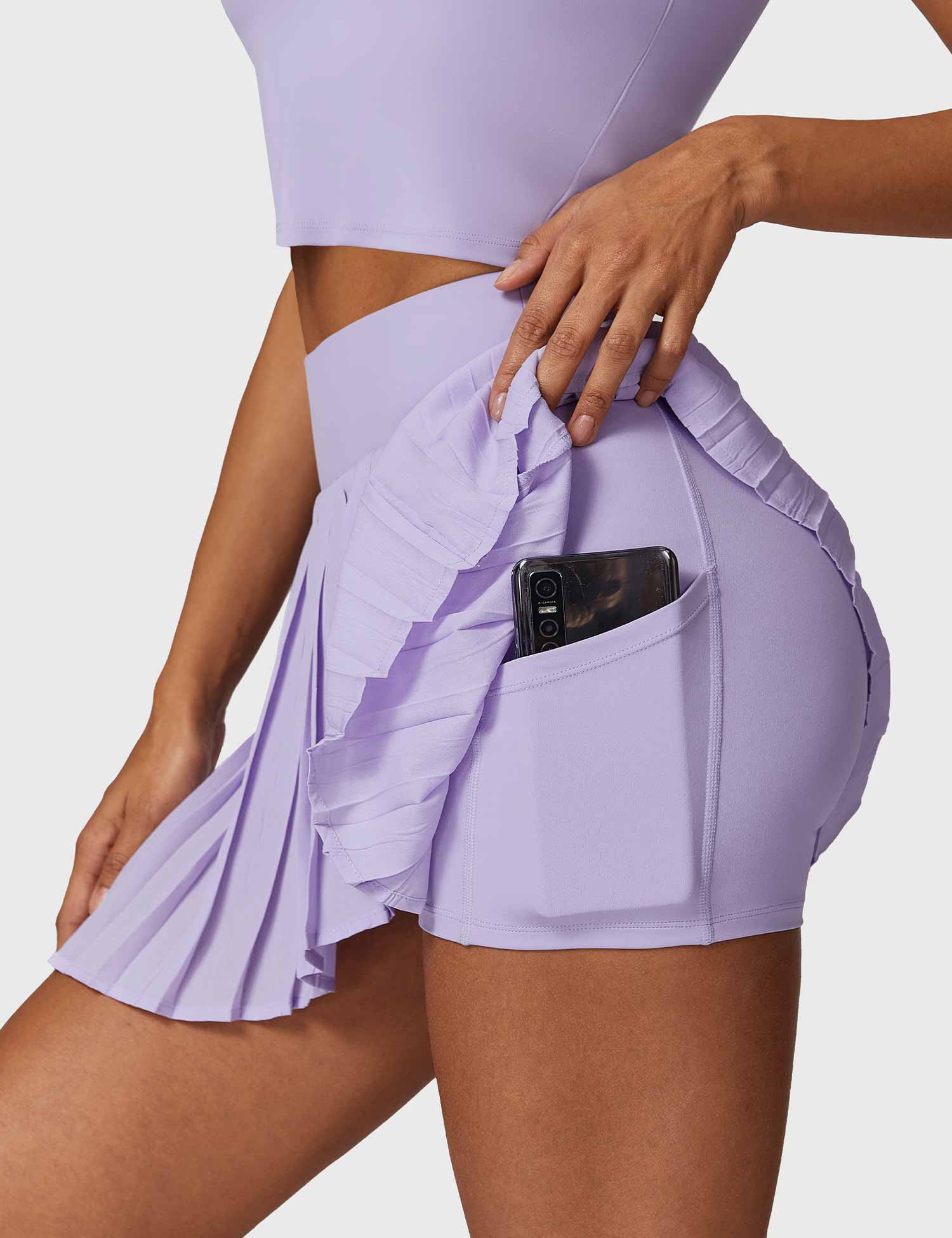 YGLEO Pleated Tennis Skirt