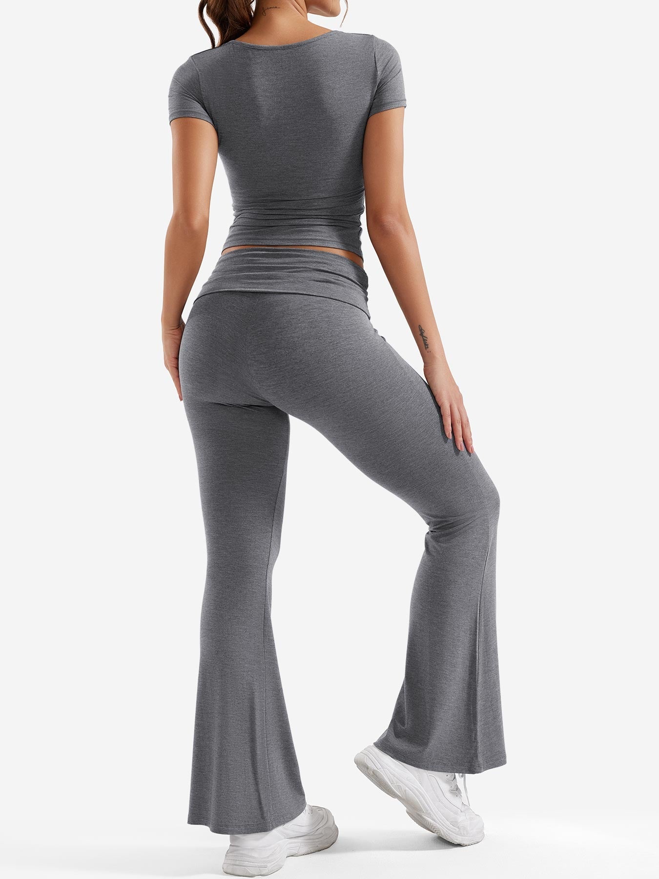 YGLEO Erna Flare Legging Lounge Sets