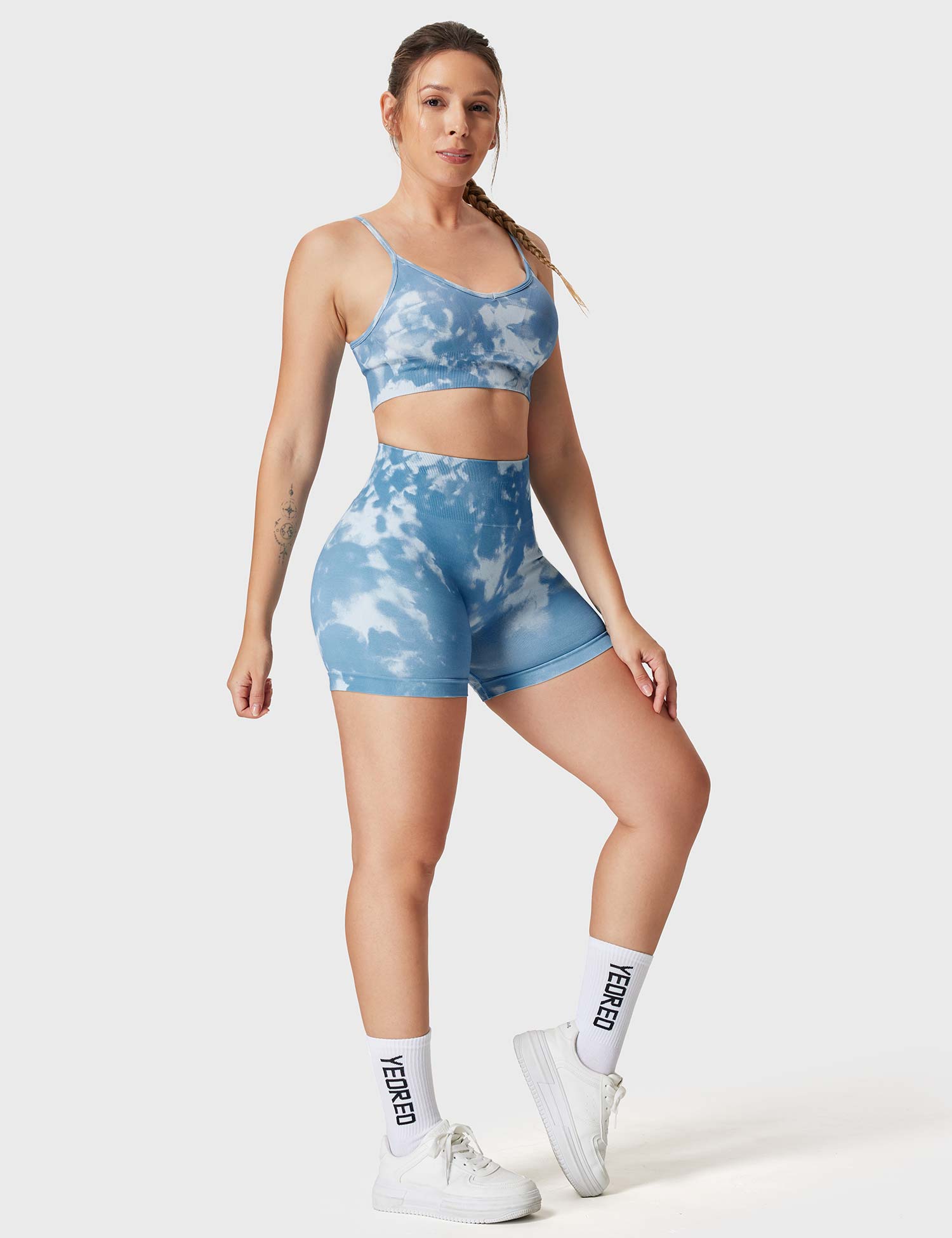 YGLEO Seamless Print Jada Leggings/ Shorts