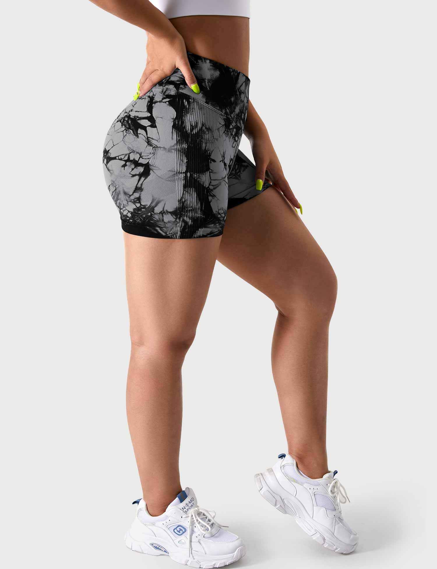 YGLEO 3.6"Professional Tie Dye Shorts
