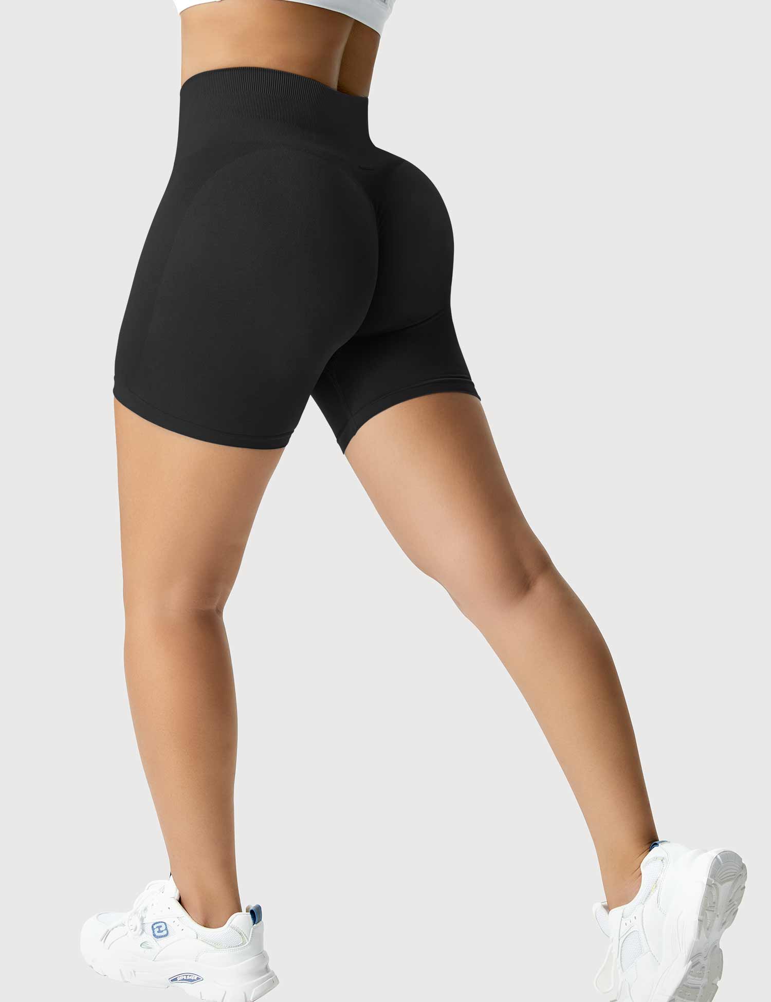 YGLEO Light Color Amplify Seamless Shorts