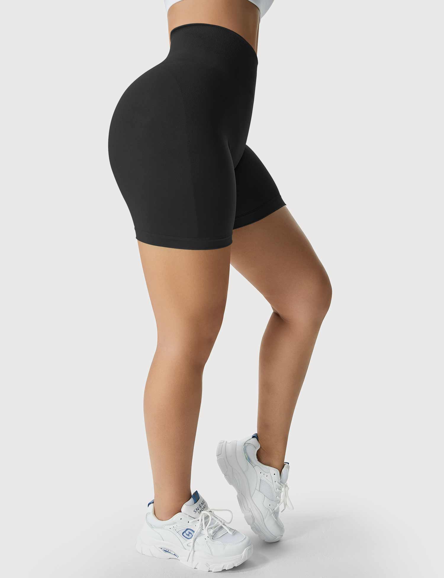 YGLEO Light Color Amplify Seamless Shorts