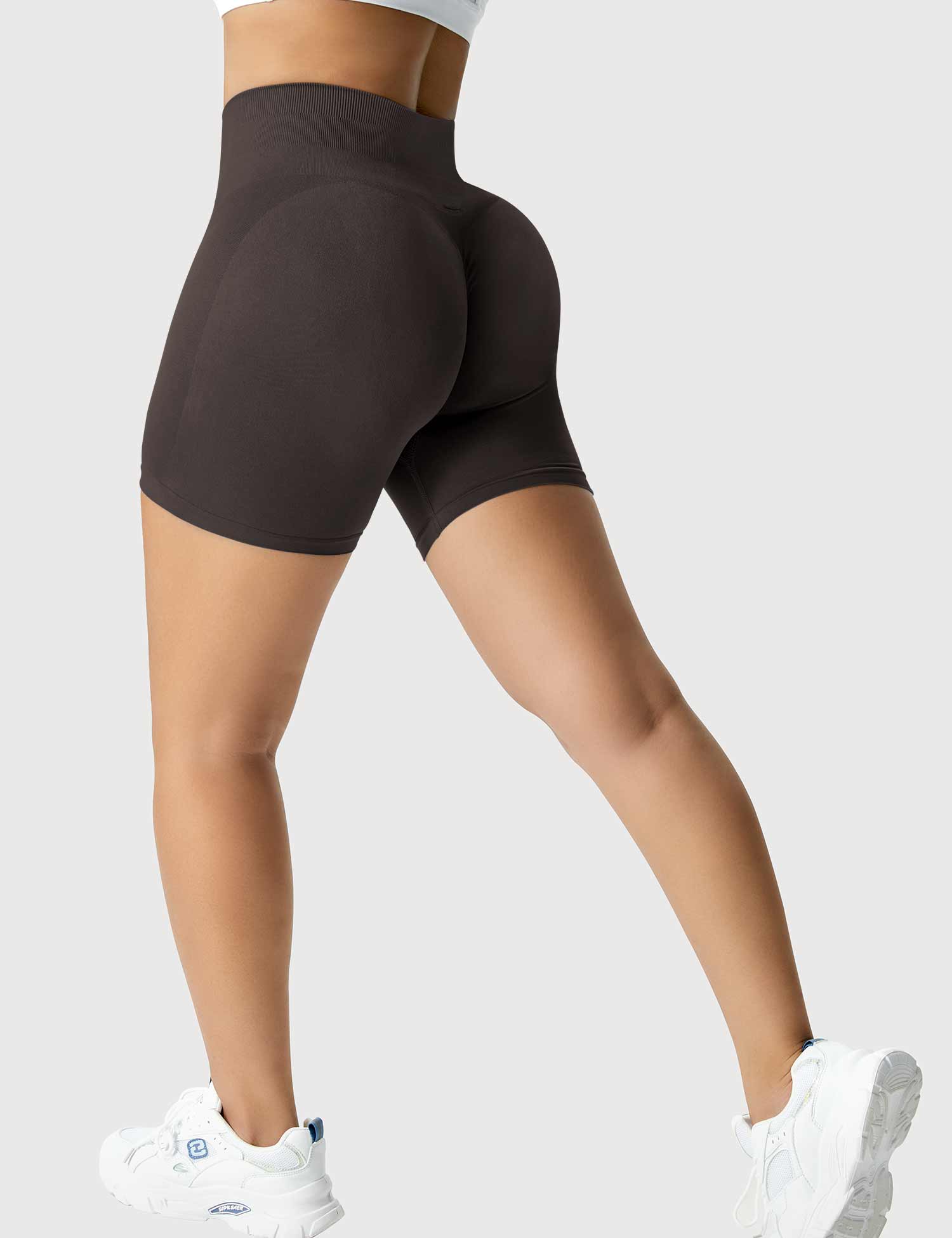 YGLEO Light Color Amplify Seamless Shorts