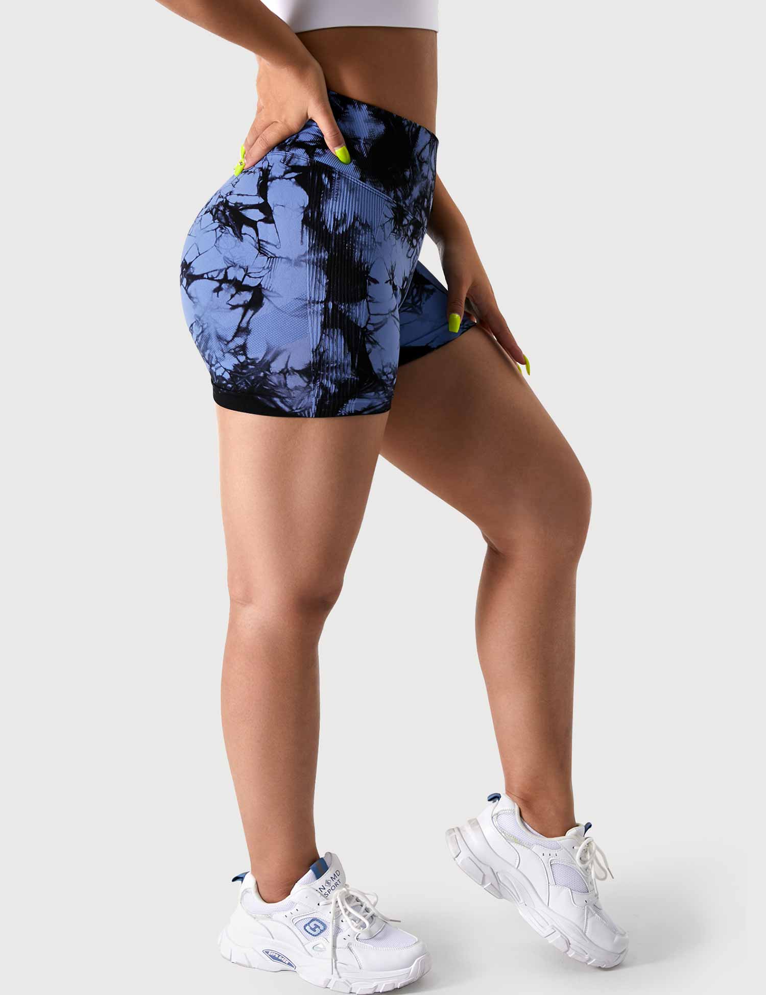 YGLEO 3.6"Professional Tie Dye Shorts