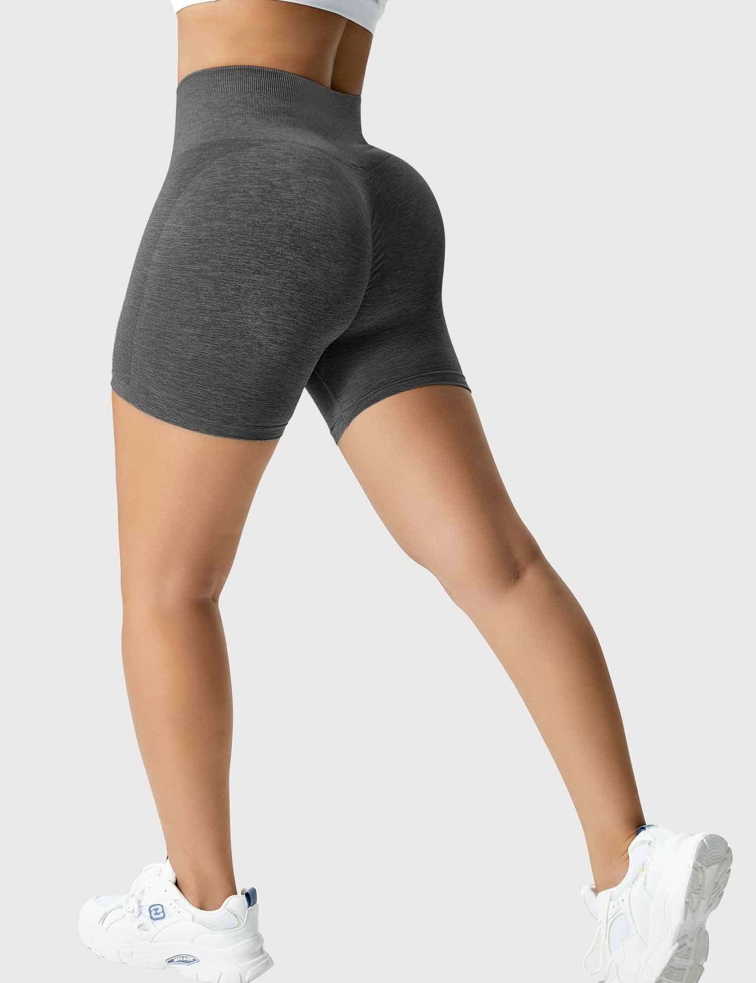 YGLEO Light Color Amplify Seamless Shorts