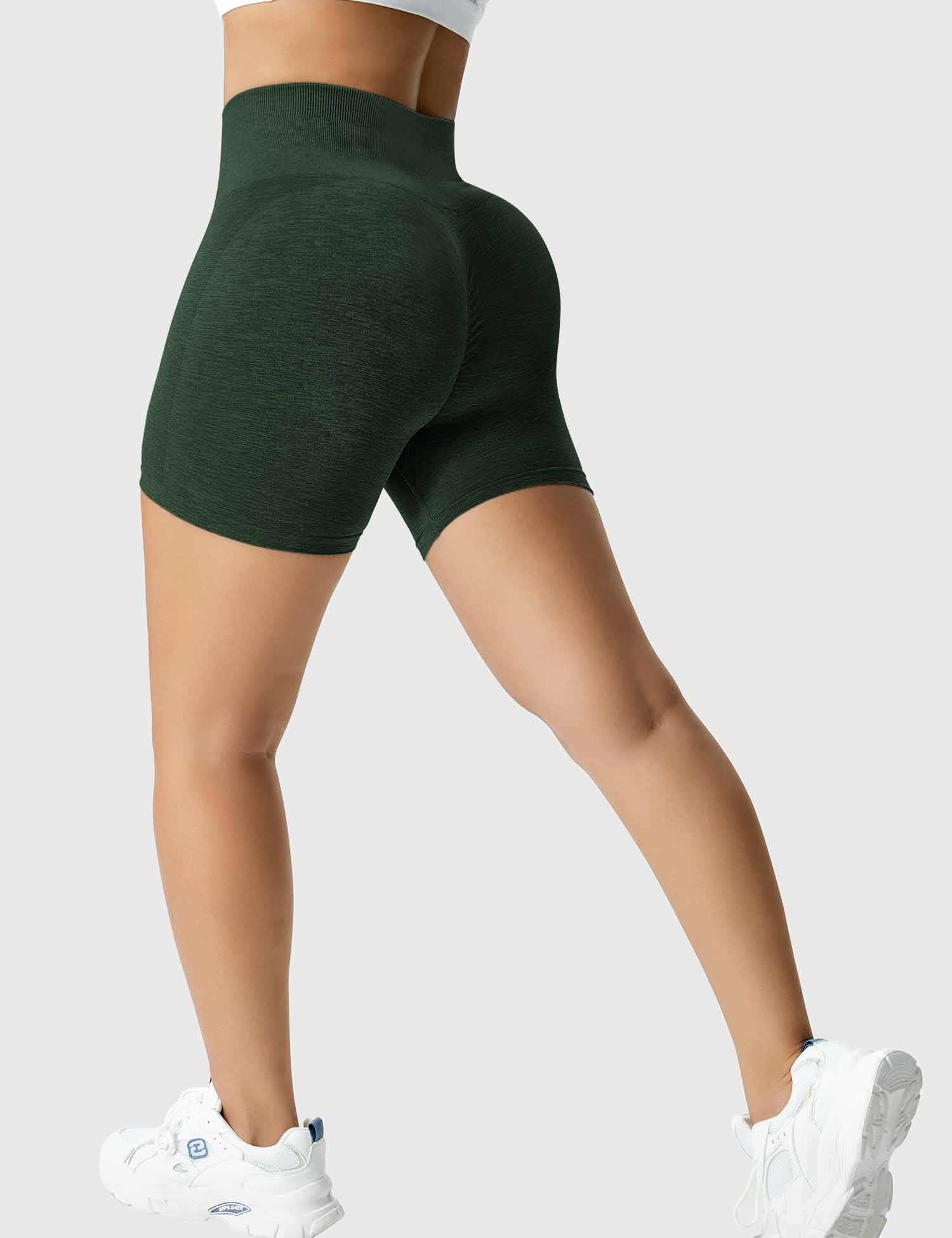 YGLEO Light Color Amplify Seamless Shorts