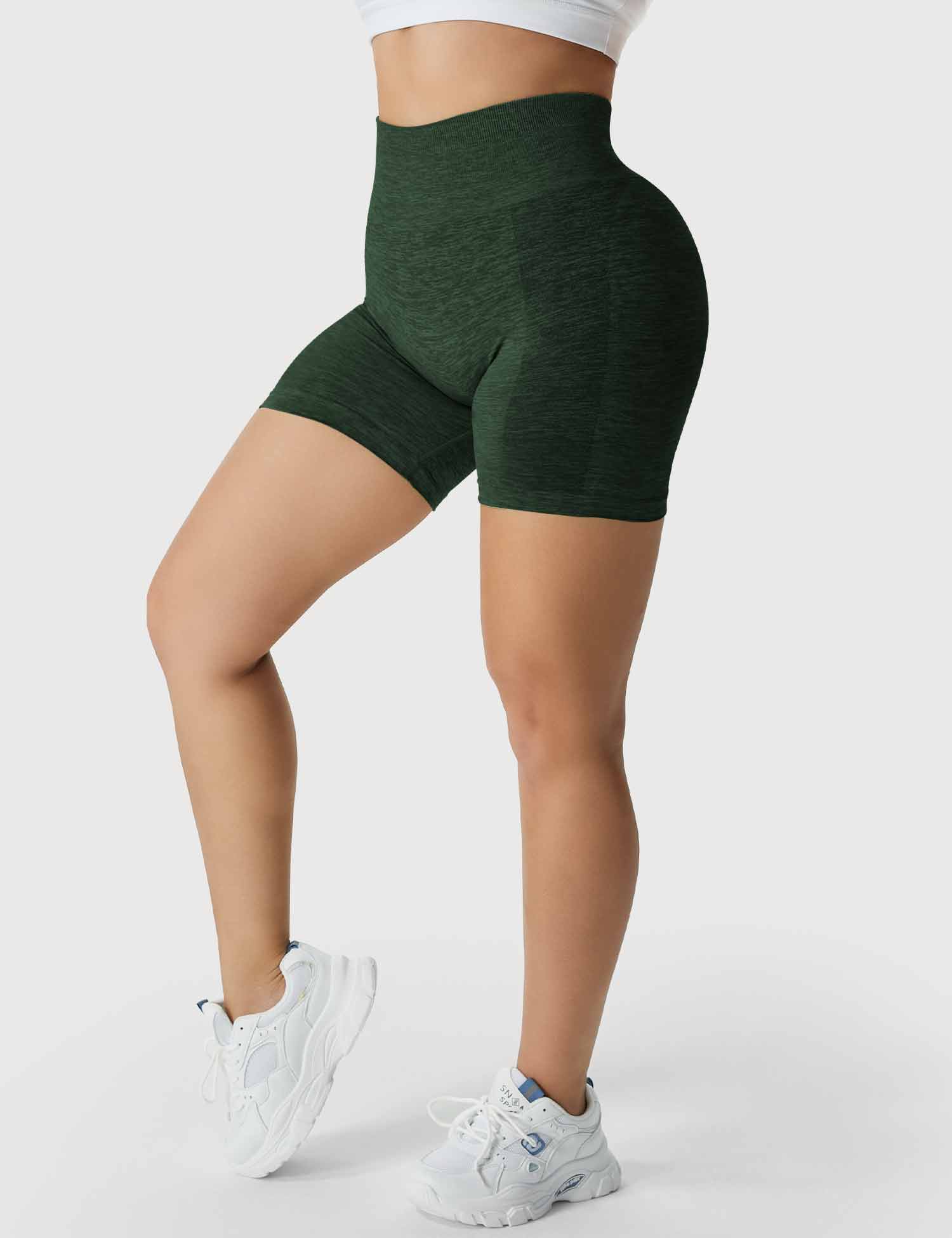 YGLEO Light Color Amplify Seamless Shorts