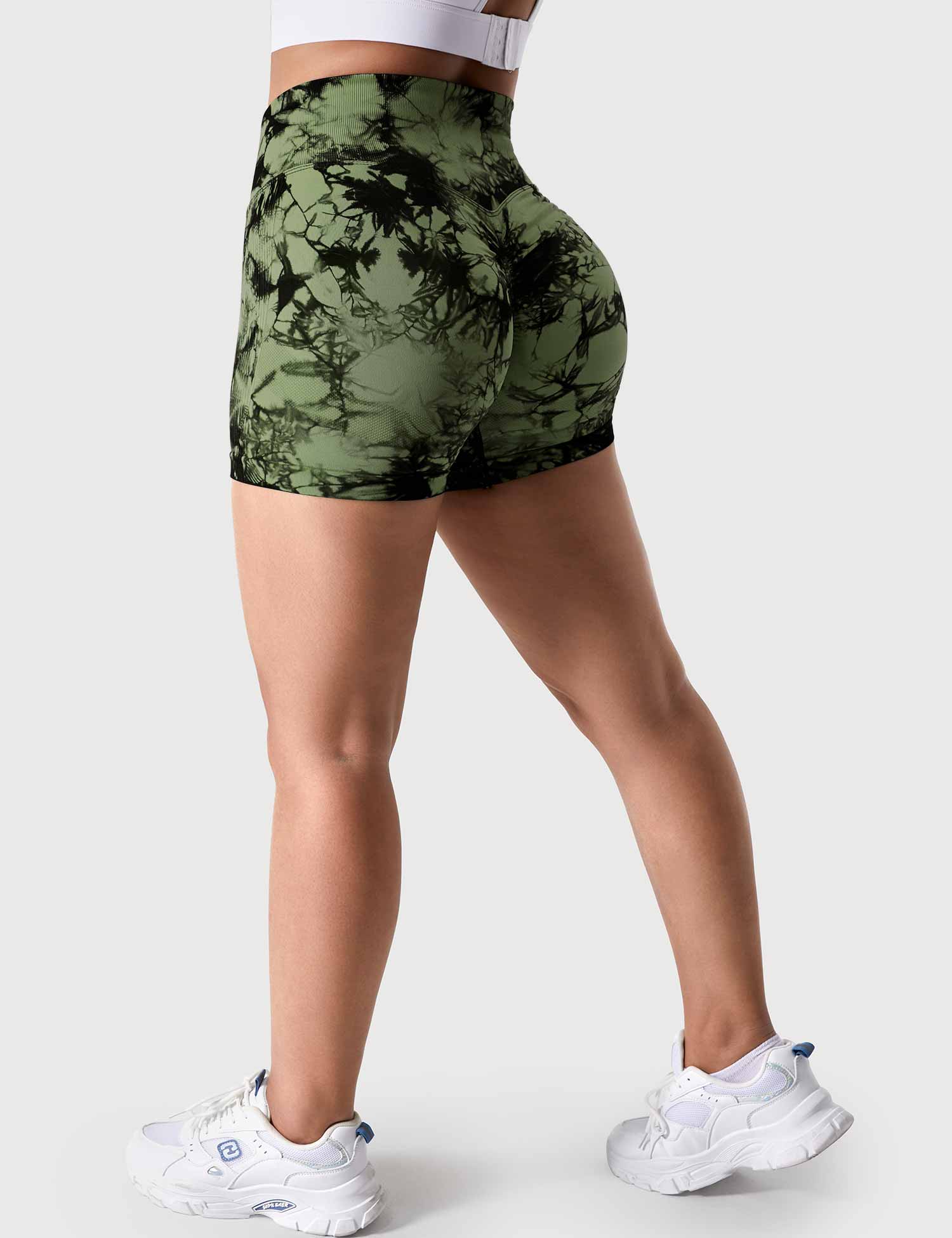 YGLEO 3.6"Professional Tie Dye Shorts
