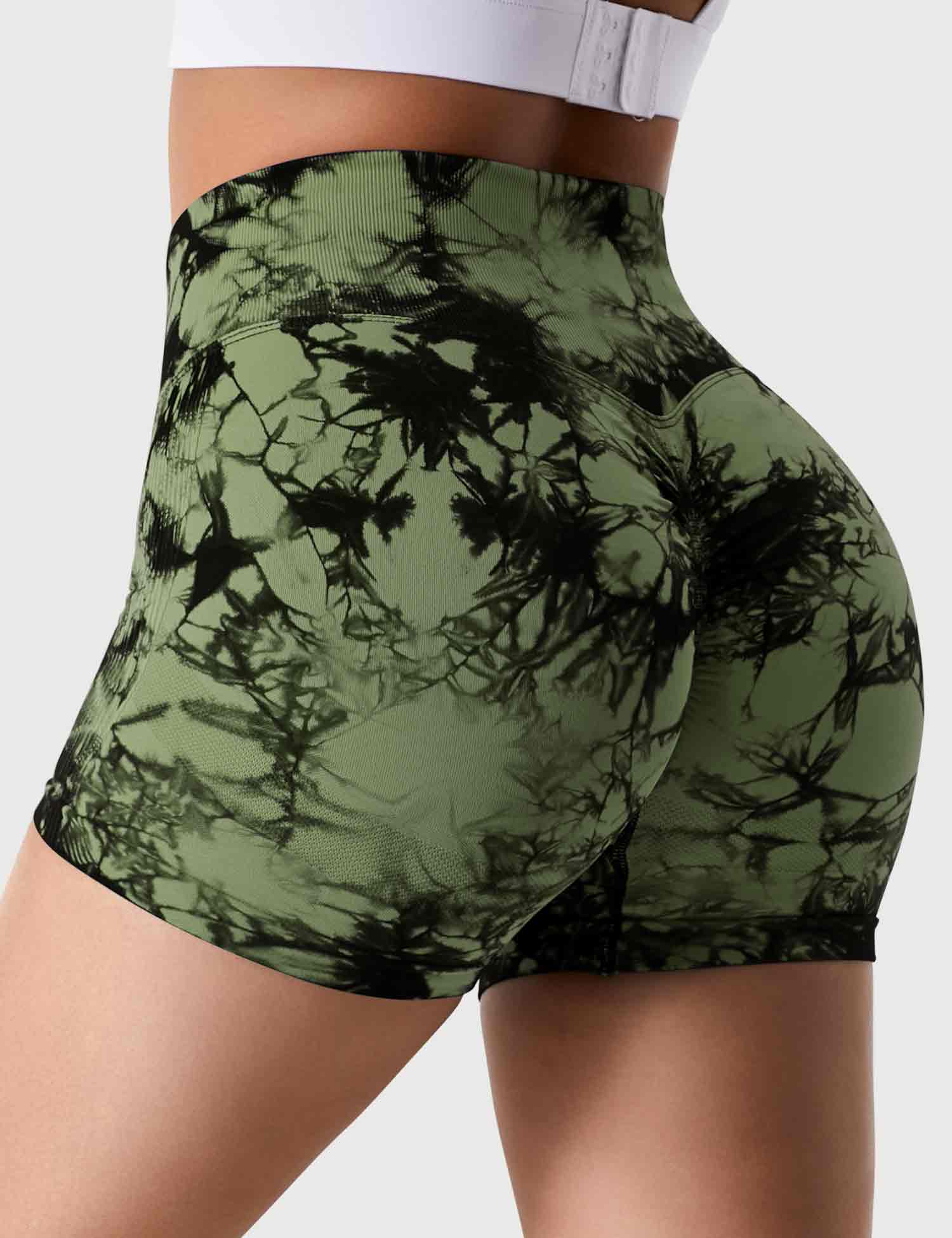 YGLEO 3.6"Professional Tie Dye Shorts
