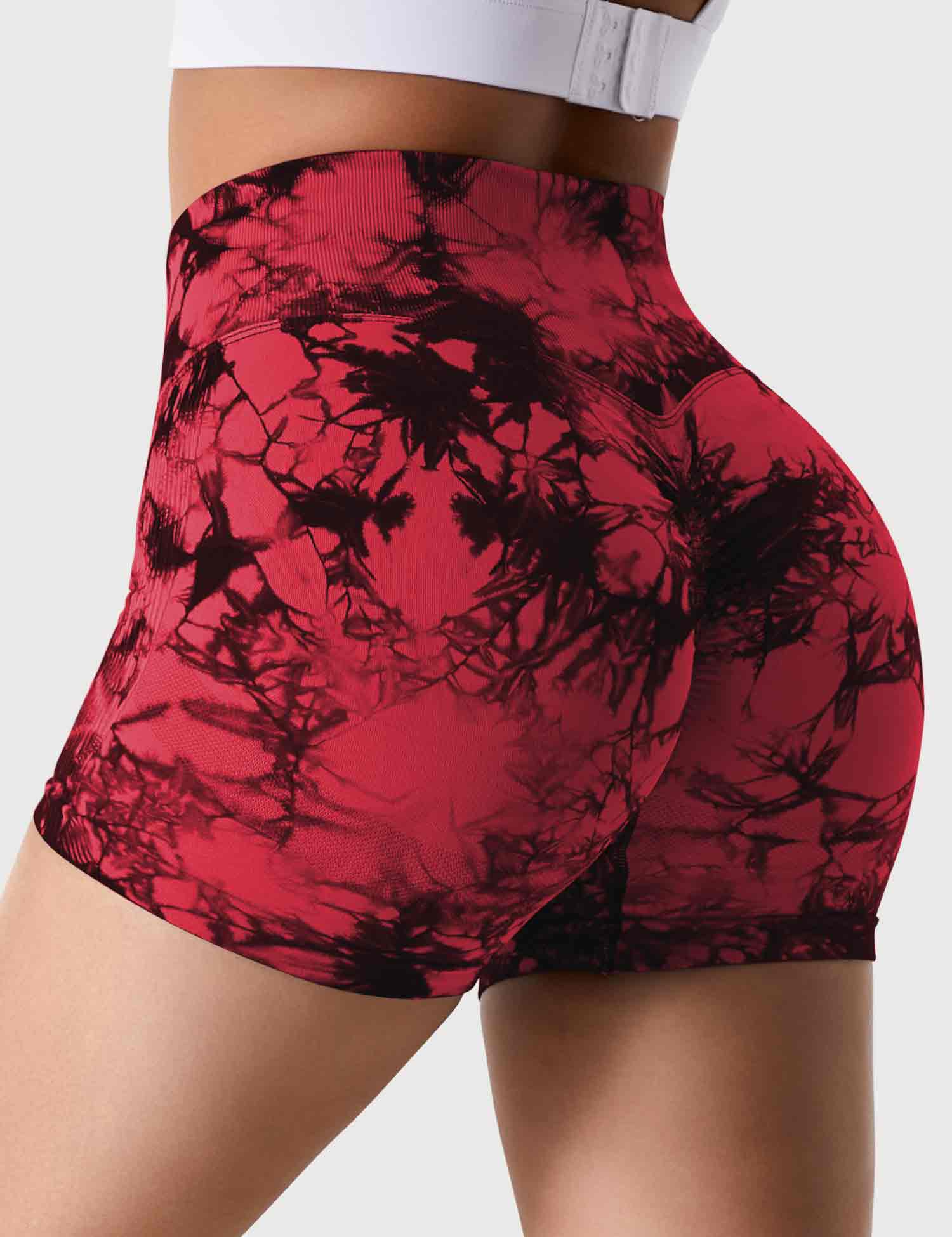 YGLEO 3.6"Professional Tie Dye Shorts