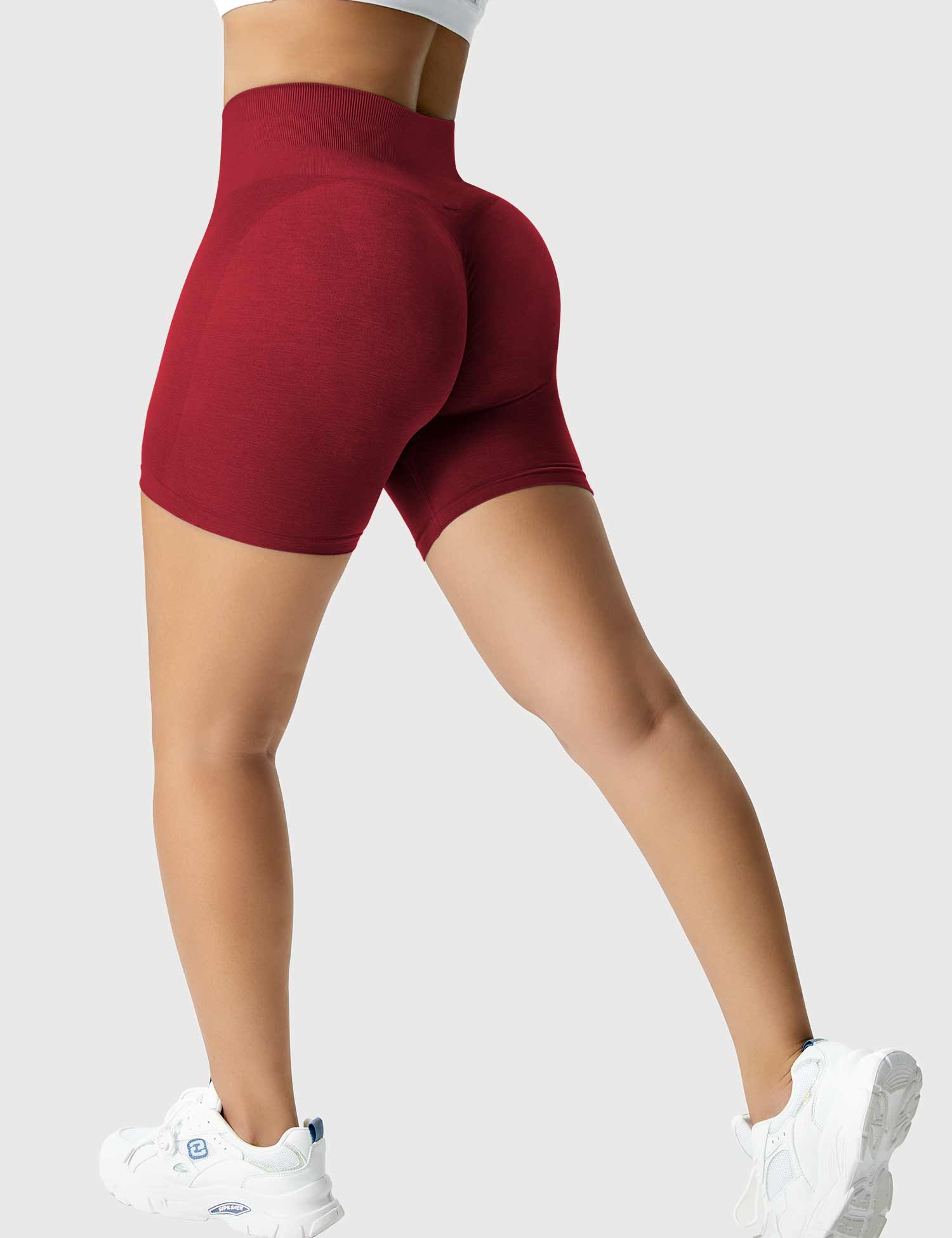 YGLEO Light Color Amplify Seamless Shorts