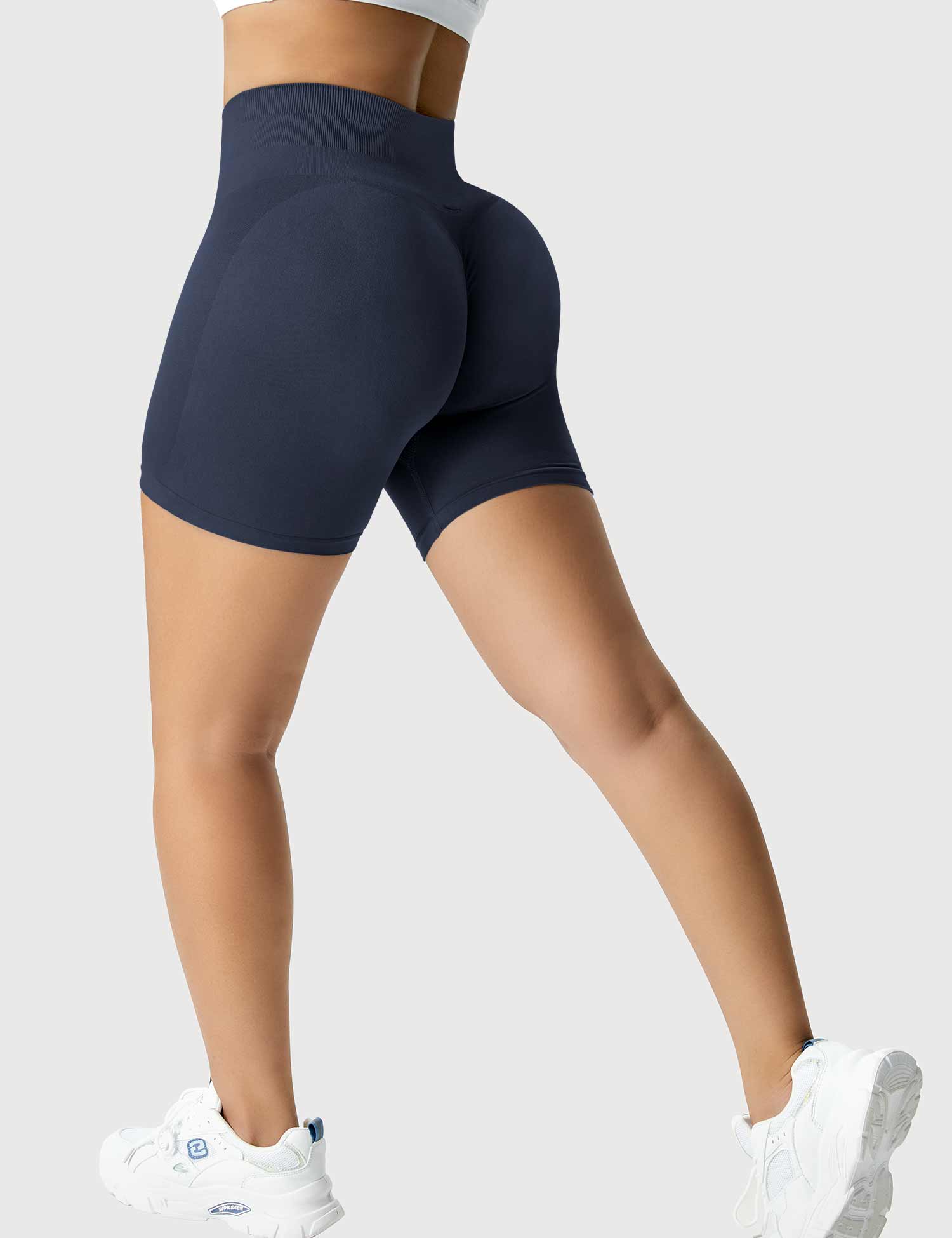 YGLEO Light Color Amplify Seamless Shorts
