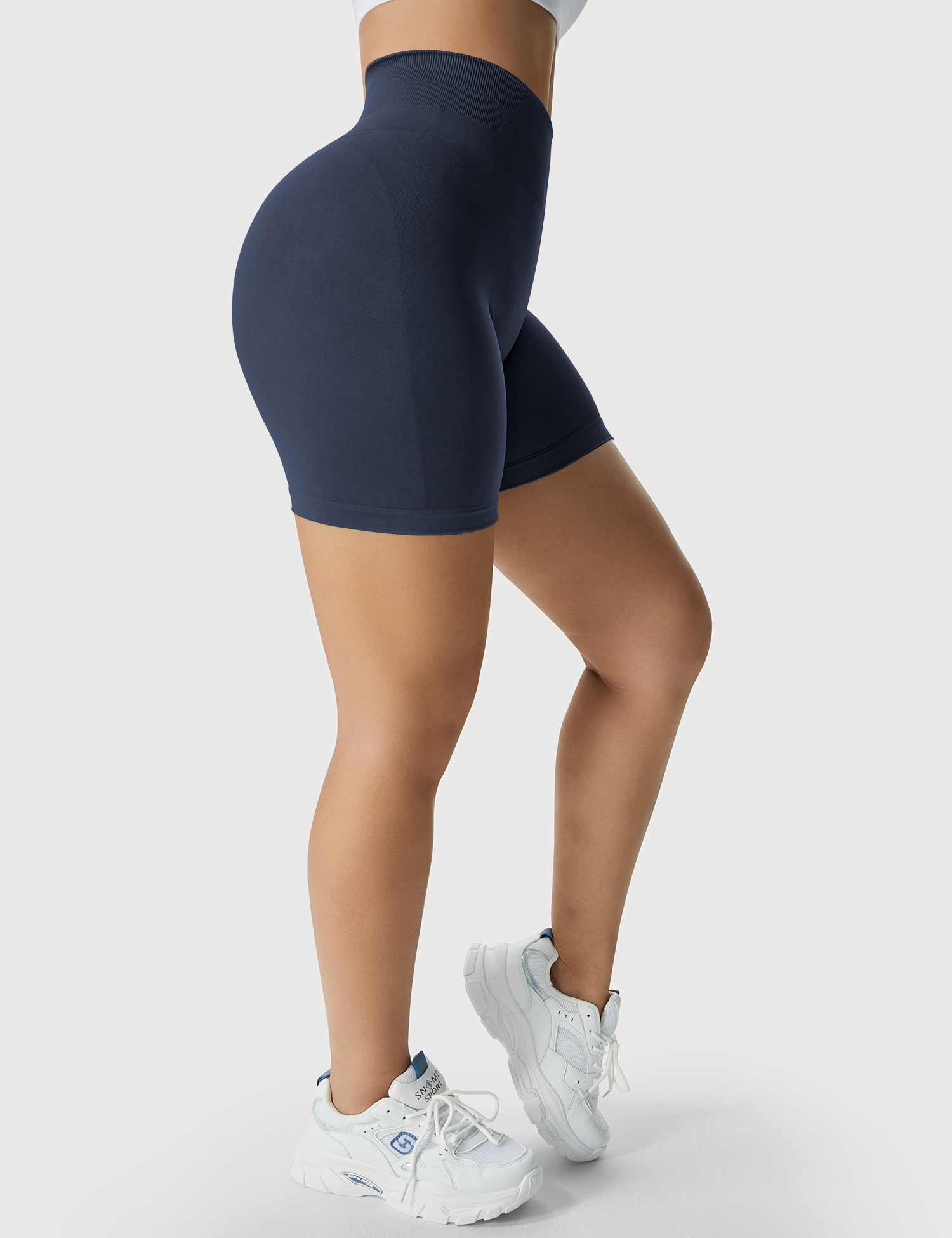 YGLEO Light Color Amplify Seamless Shorts