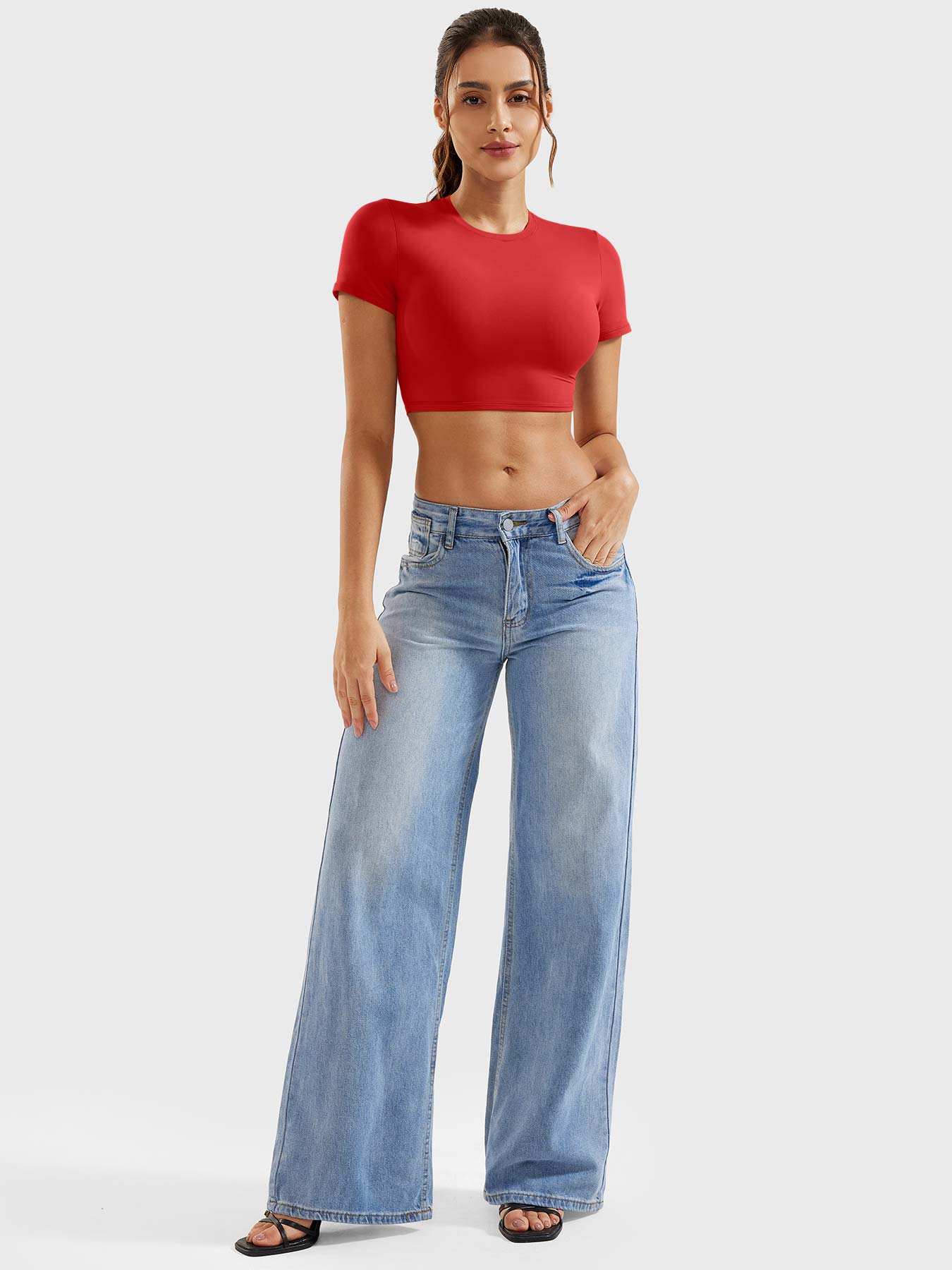 YGLEO Colin Short Sleeves Crop Top