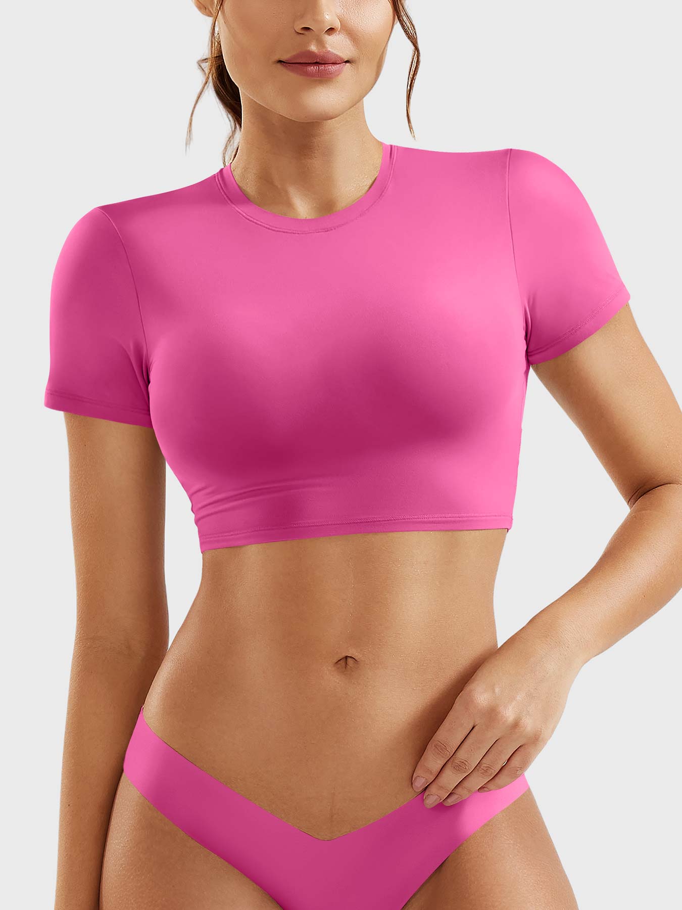YGLEO Colin Short Sleeves Crop Top