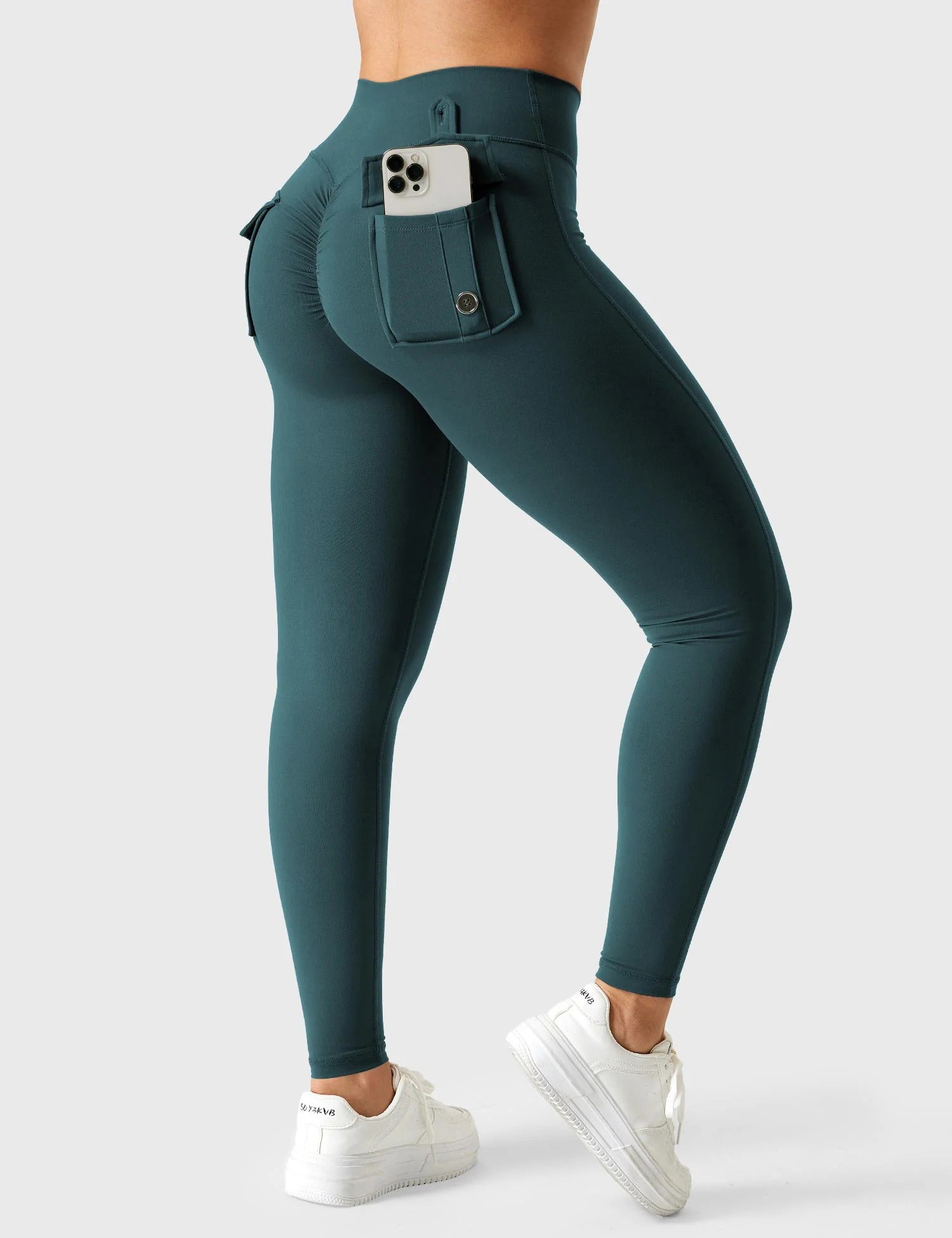 YGLEO V-waistband Charm Leggings
