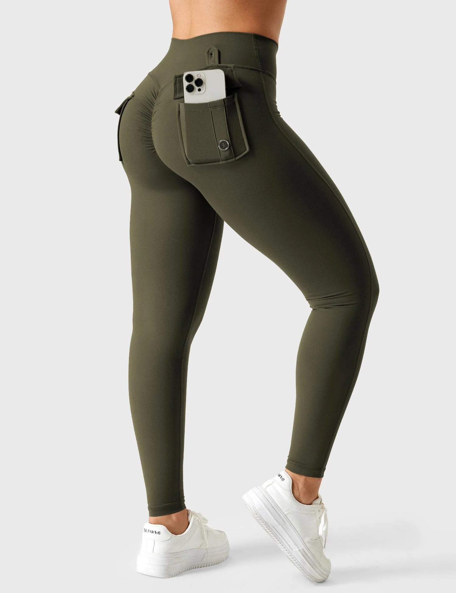 YGLEO V-waistband Charm Leggings