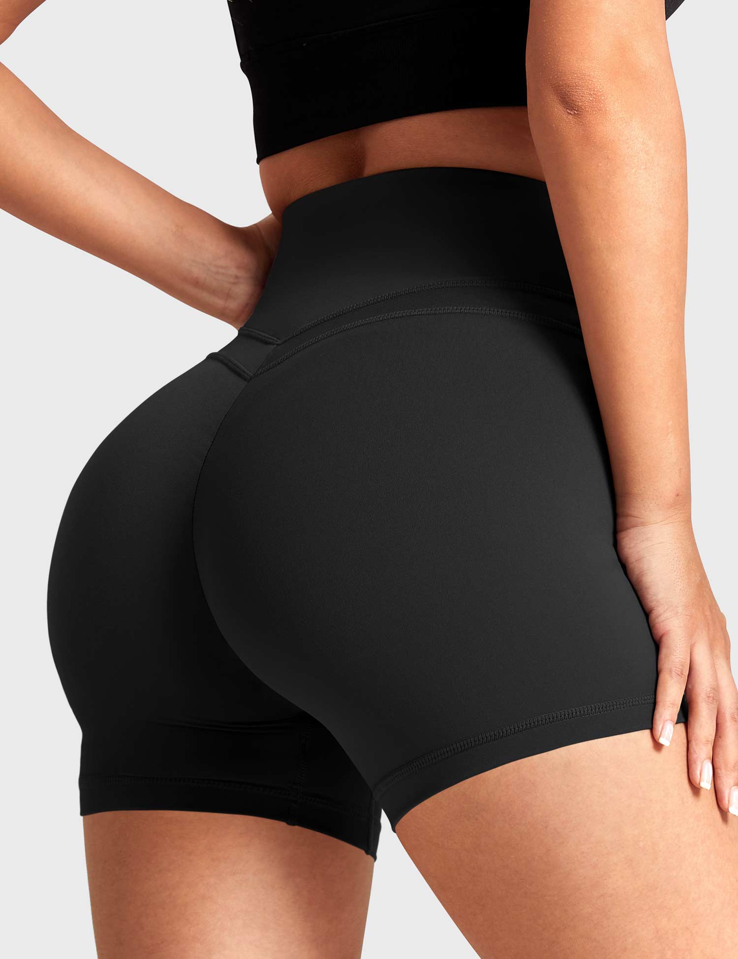 YGLEO Buttery High Waisted Shorts