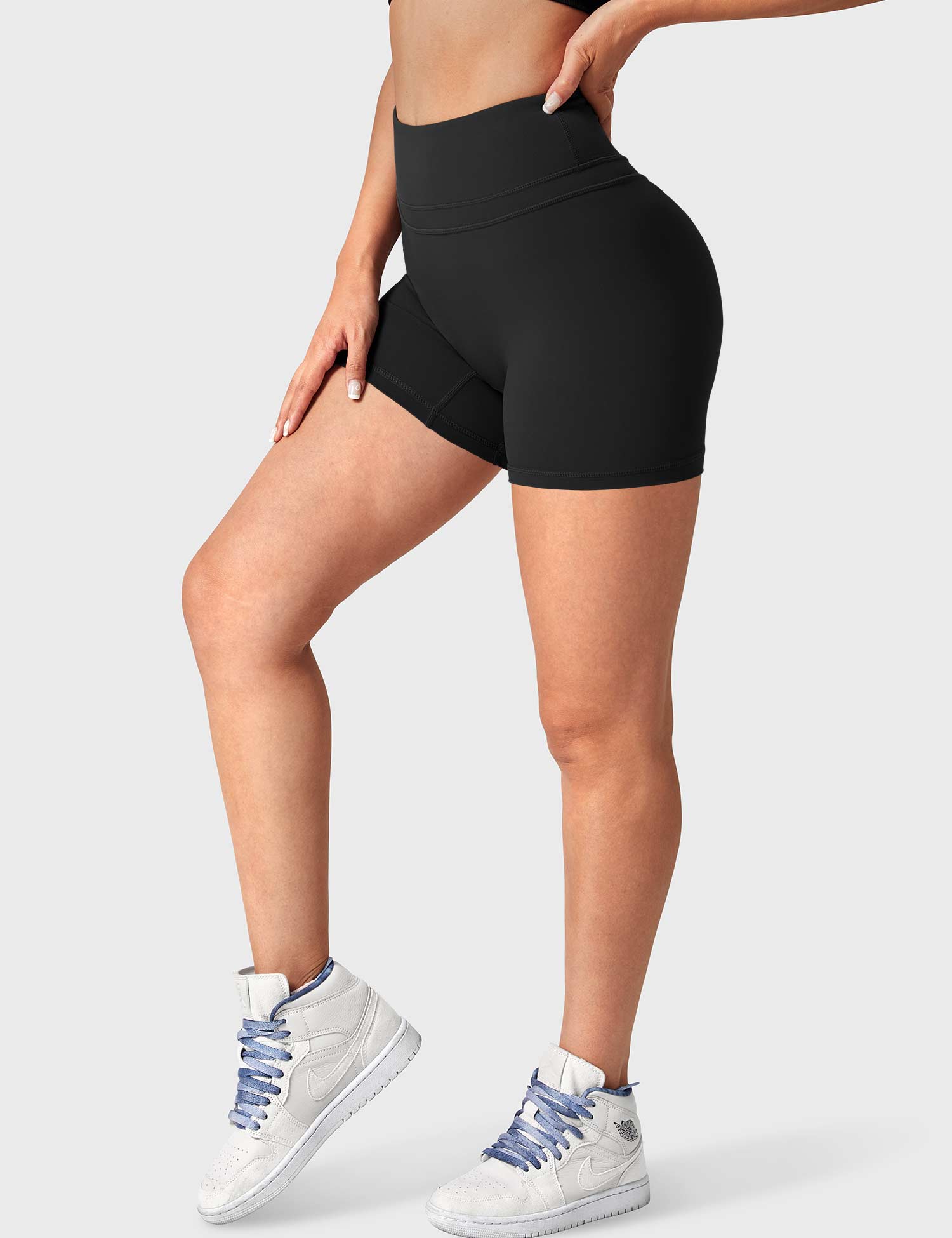 YGLEO Buttery High Waisted Shorts