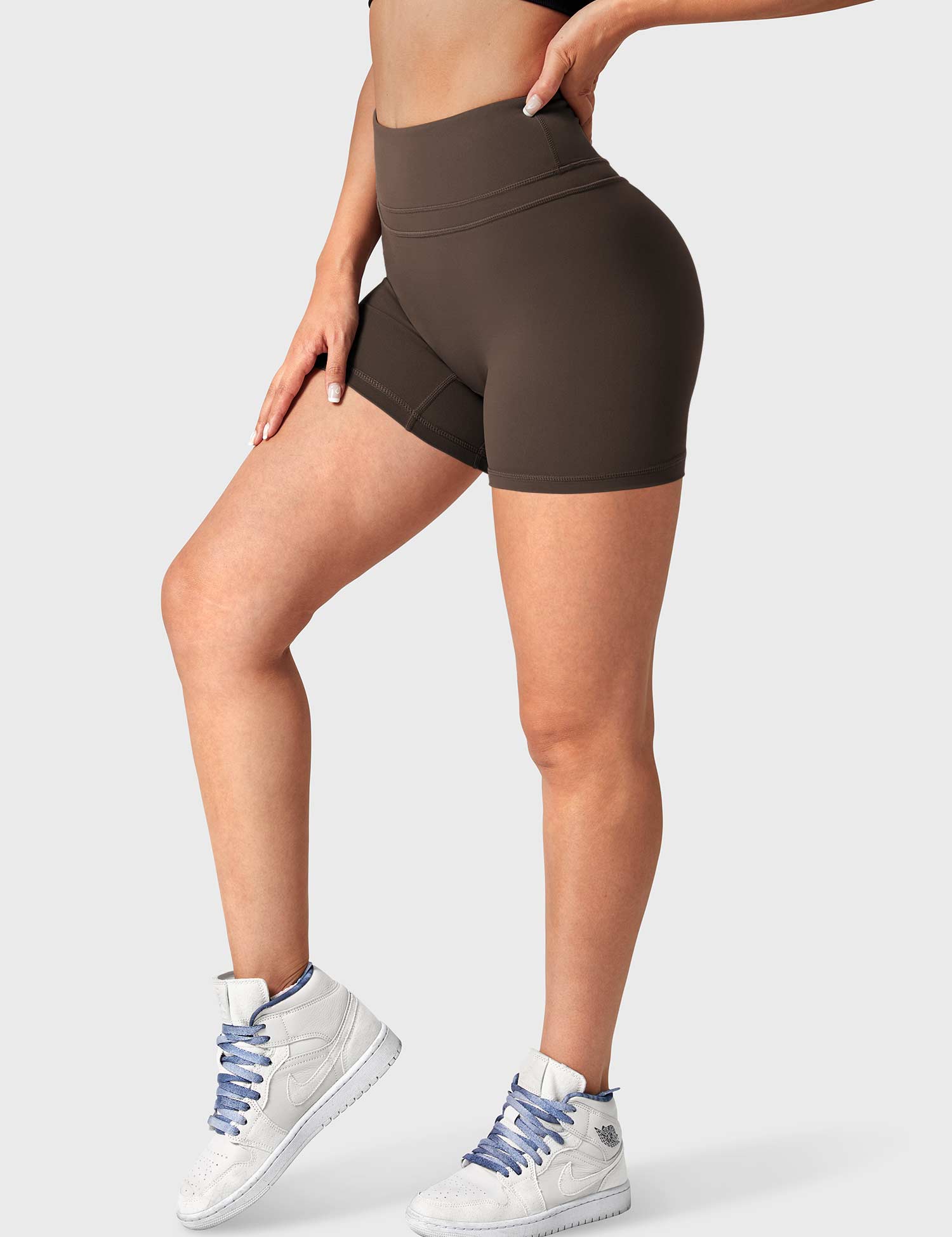 YGLEO Buttery High Waisted Shorts