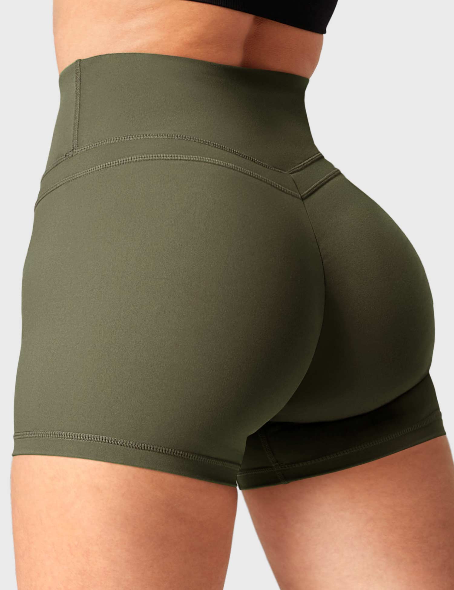 YGLEO Buttery High Waisted Shorts