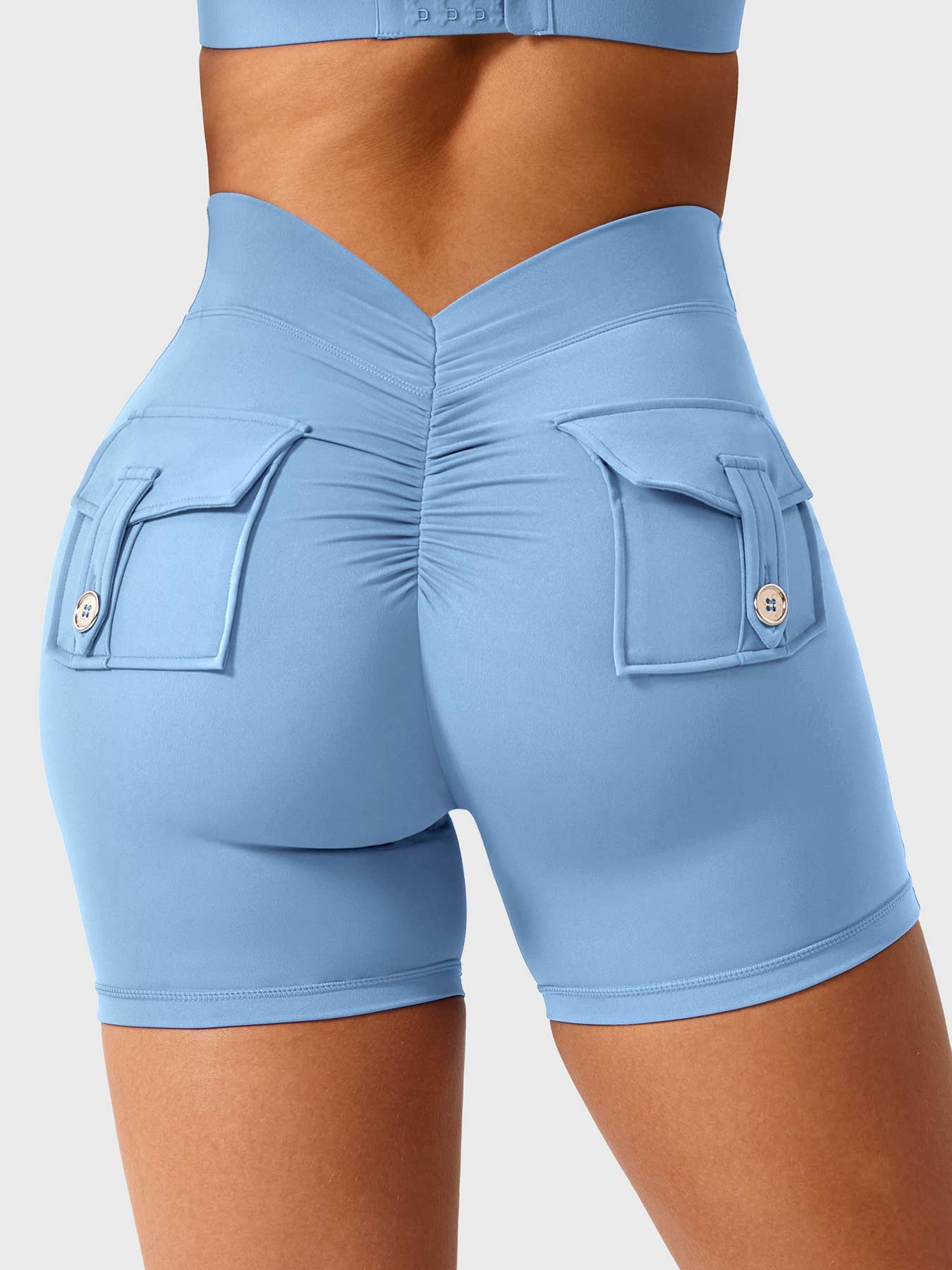 YGLEO V-Back Charm Shorts